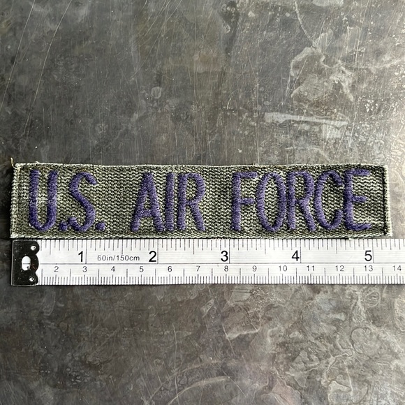 U.S. AIR FORCE embroidered tape patch - Vintage - Picture 8 of 10